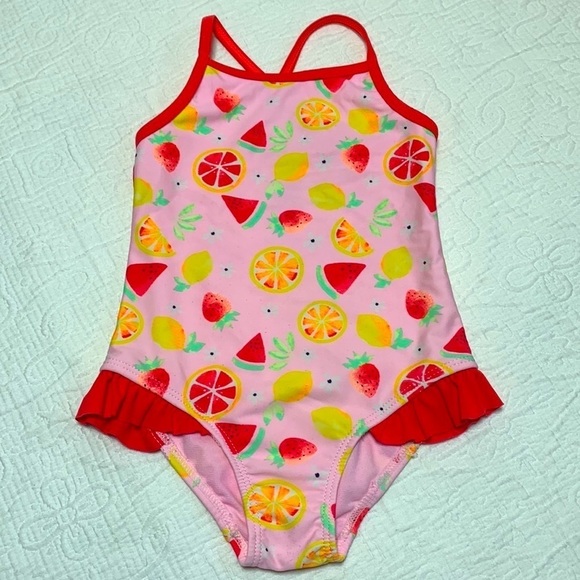 3T (5/$20) Fruit Slices One Piece Swimsuit by George - Picture 1 of 15